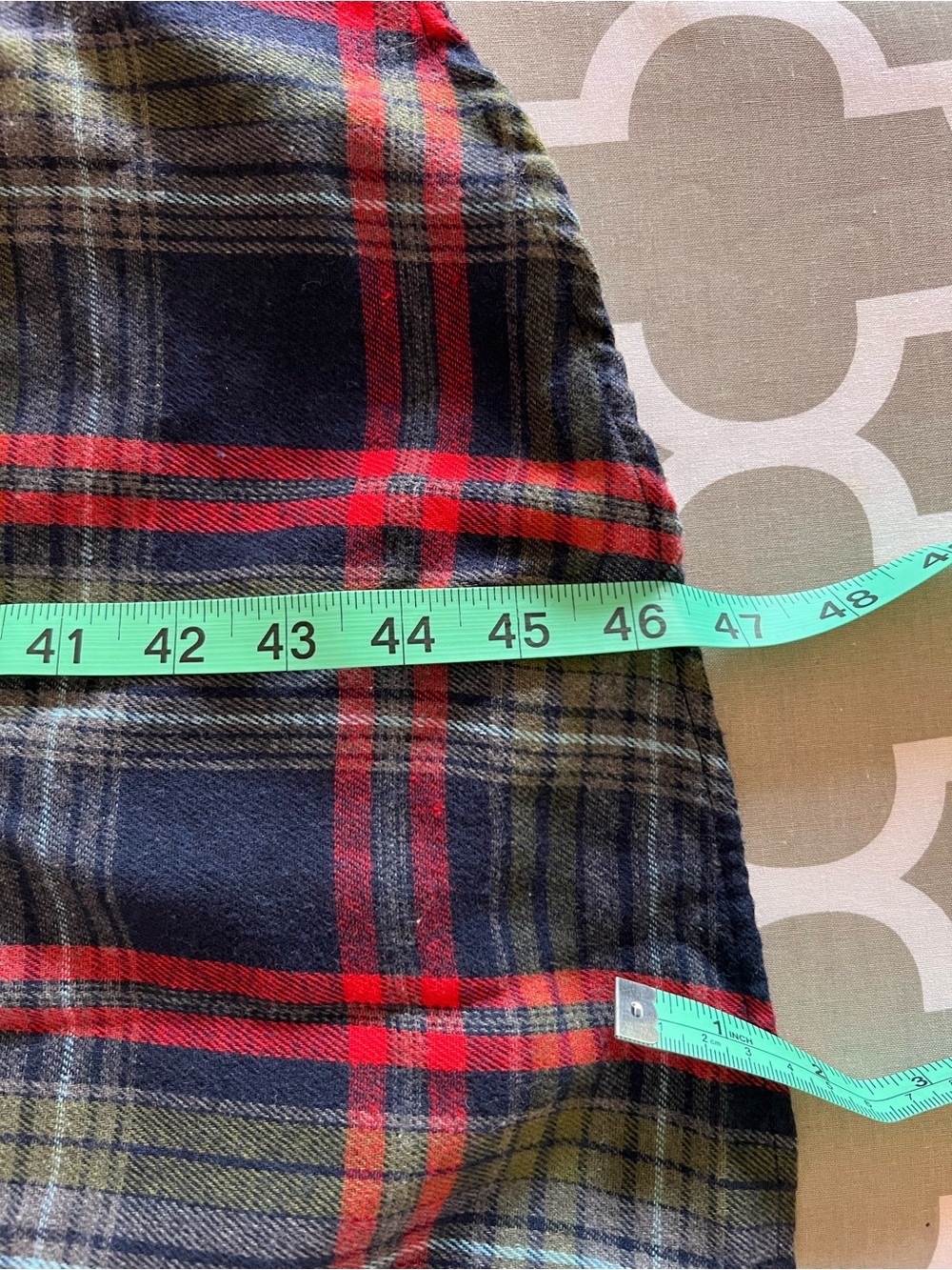 BloomChic Multicolor Plaid Long Sleeve Flannel Dress - Picture 9 of 9
